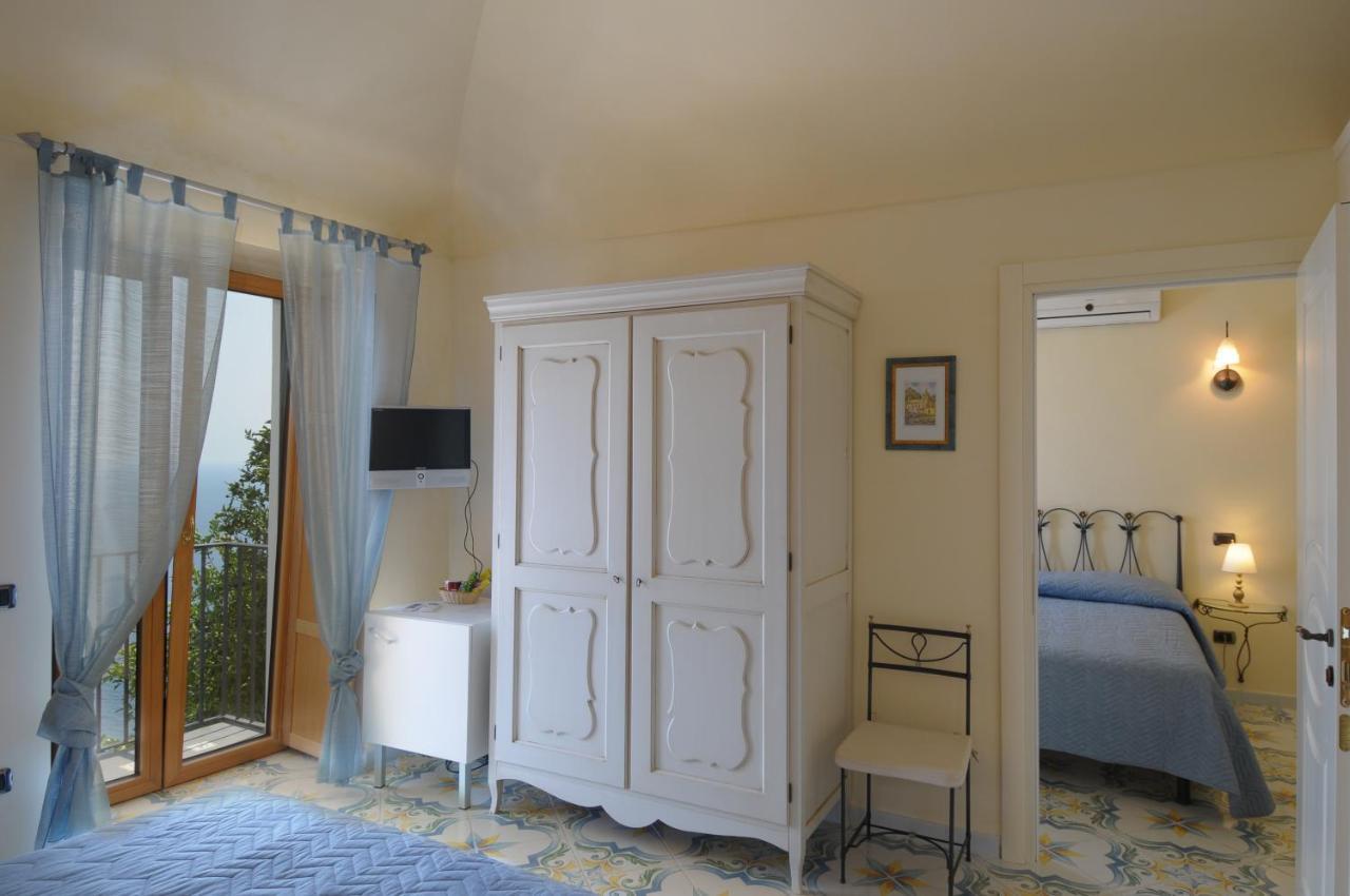 Terrazza Di Rosa - Sea View Villa Praiano Eksteriør billede