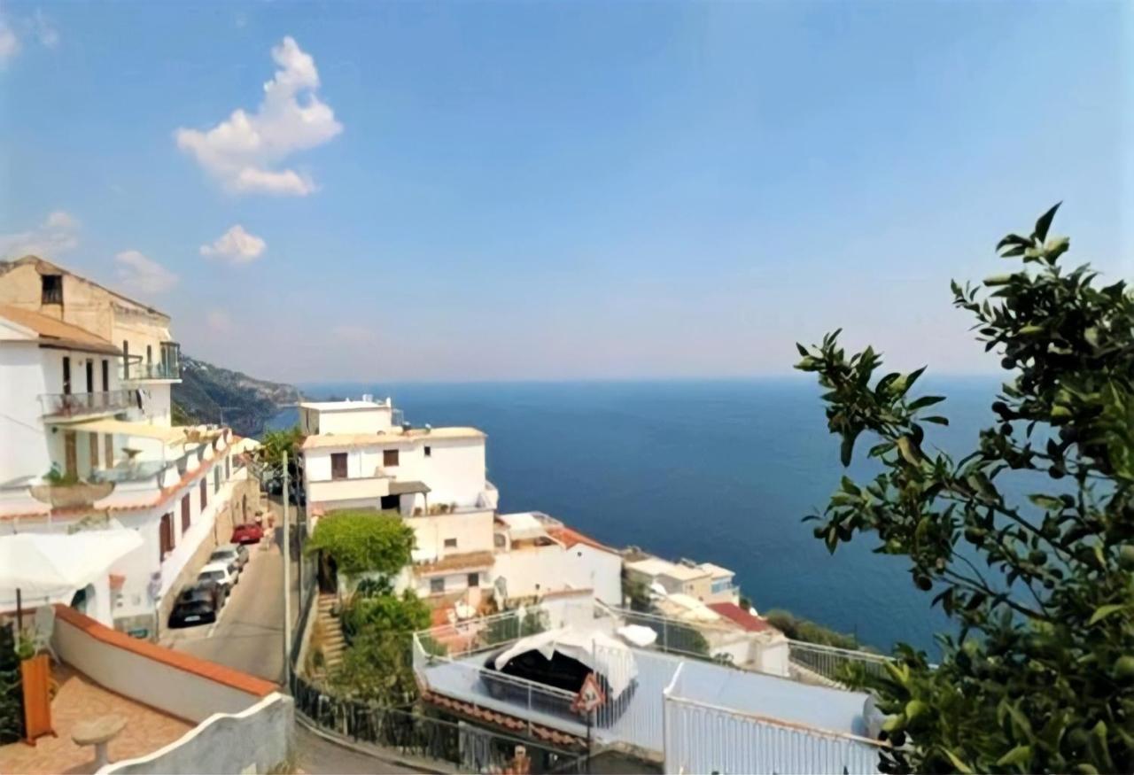 Terrazza Di Rosa - Sea View Villa Praiano Eksteriør billede